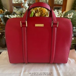 Red Kate Spade Duffle Satchel